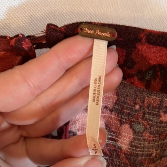 FREE PEOPLE romper berry abstract Size Small - Picture 3 of 6